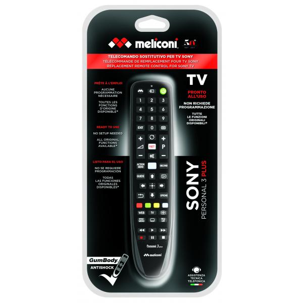 TELECOMANDI Meliconi TELECOMANDO GUMBODY PERS 3+SONY