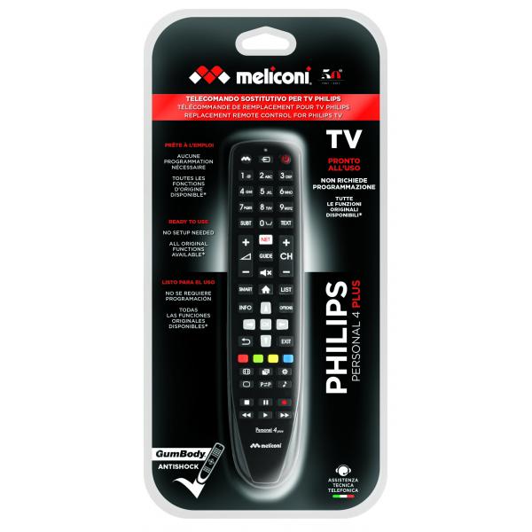 TELECOMANDI Meliconi TELECOMANDO GUMBODY PERS 4+ PHILIPS 806075