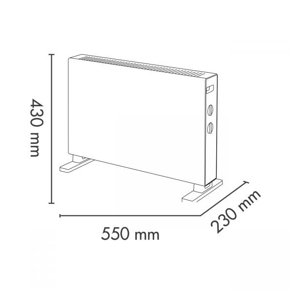 TERMOVENTILATORI Argoclima CONVETTORE KANSAS 2000W 191061059