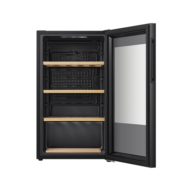 CANTINETTE Hisense Cantinetta Vino 93lt 30 bottiglie 4 ripiani classe G Dimensioni con maniglia esterna (LxPxA): 475x448x840 mm