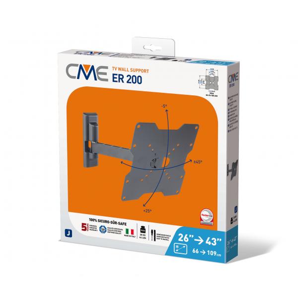 SUPPORTI TV/MONITOR Meliconi STAFFA PARETE CME RATATION ER200 580407