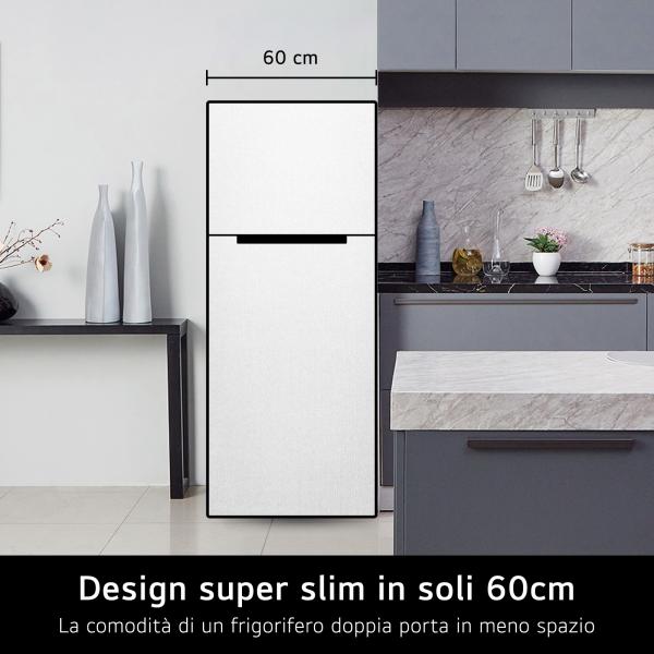 COMBINATI Lg Doppia porta 60cm cl.E 335L Cooling No frost Inox