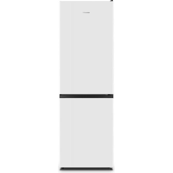 COMBINATI Hisense Combinato No frost 304lt Classe D display esterno Dimensioni (AxLxP) mm: 1860x595x590 mm. Colore:bianco