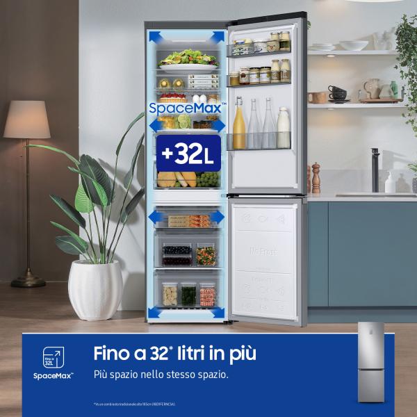 COMBINATI LIBERA INSTALL TOTAL NO FROST L 60CM Samsung RB34C775CS9/EF Frigorifero Combinato FS EcoFlex AI