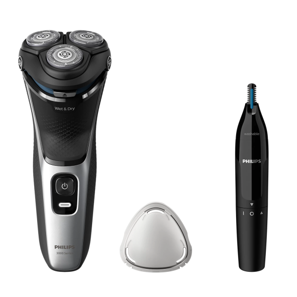 CURA DELLA PERSONA Philips_b RASOIO ELETTRICO SERIE 3000 WET/DRY LAME POWERCUT