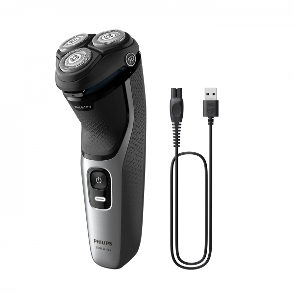 CURA DELLA PERSONA Philips_b RASOIO ELETTRICO SERIE 3000 WET/DRY LAME POWERCUT