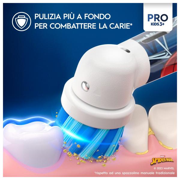 CURA DELLA PERSONA Braun_b SPAZZOLINO ELETTRICO POW VITALITY PRO SPIDERMAN