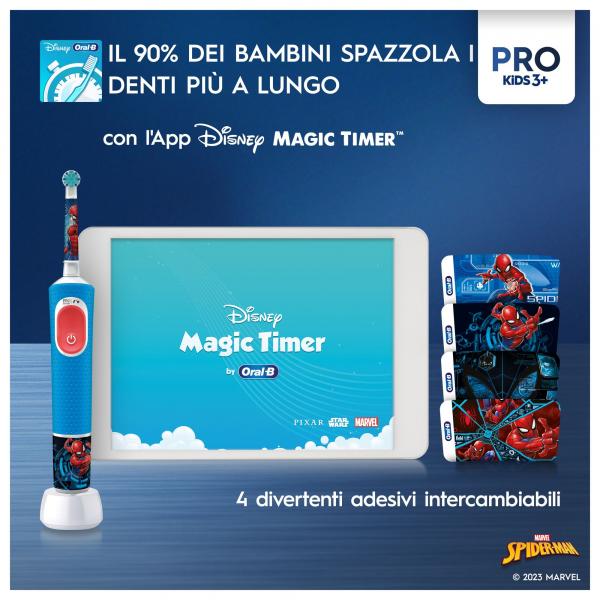 CURA DELLA PERSONA Braun_b SPAZZOLINO ELETTRICO POW VITALITY PRO SPIDERMAN