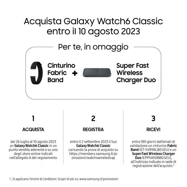 Non classificato Samsung SAMSUNG GALAXY WATCH6 CLASSIC (47MM) LTE BLACK