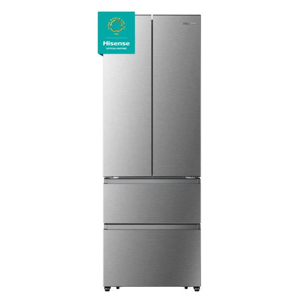 COMBINATI Hisense Frigorifero French door total No Frost Classe E capacita lorda 485lt colore inox,con drink dispenser, altezza 2000mm, larghezza 704mm, profondita 692mm