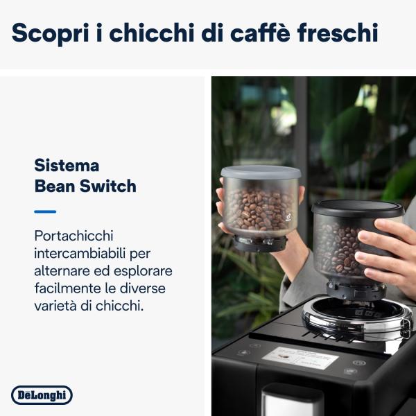 PREPARAZIONE CIBO Delonghi_b MACCHINA CAFFE AUTOMATICA RIVELIA CAPUCCINO NERO