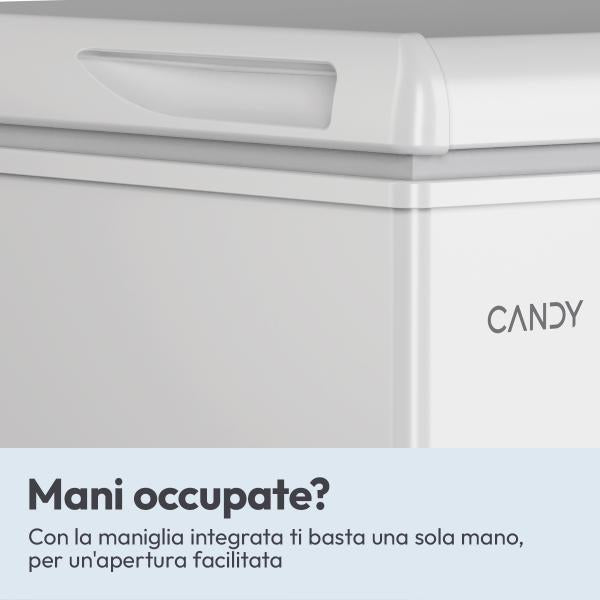 CONGELATORI ORIZZONTALI Candy CCHH 100E -Congelatore oriz cl E 100lt bianco