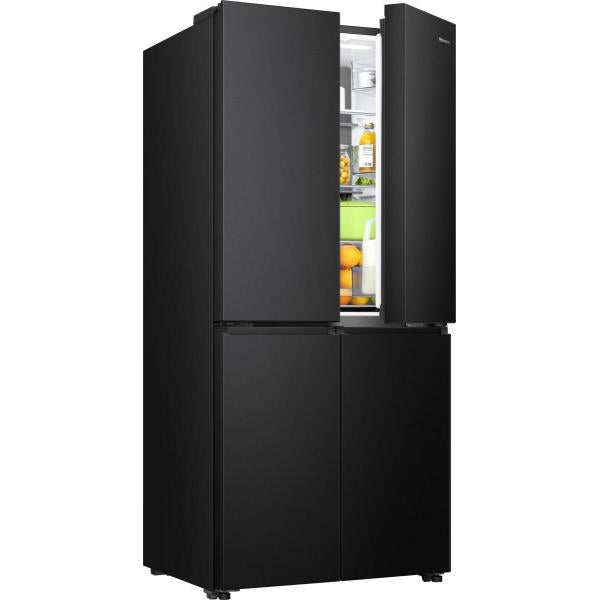 FRIGORIFERI 4 PORTE Hisense Frigorifero 4 porte dual no frost plus classe E capacita lorda 582lt Dimensioni (AxLxP) mm: 1785x794x698 mm. Colore: nero