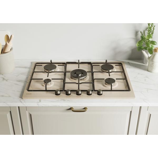 PIANI COTTURA GAS Candy CHW7AV4WGT Piano cottura Gas 5 fuochi Avena