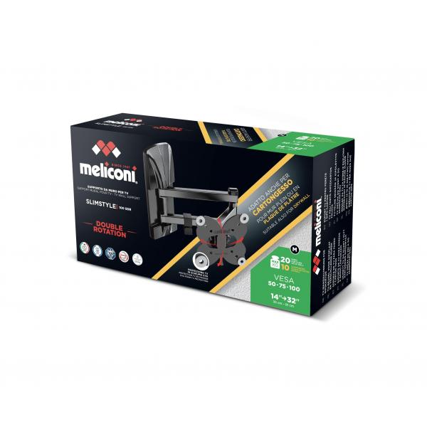 SUPPORTI TV/MONITOR Meliconi STAFFA MURO SLIMSTYLE PLUS 100 SDR