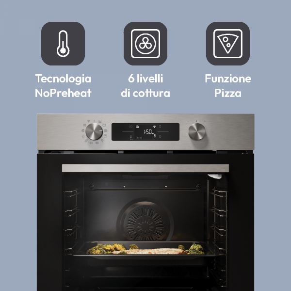 FORNI Candy CA6 N3B1HTX Forno Classe A++ 78lt Acciaio Inox
