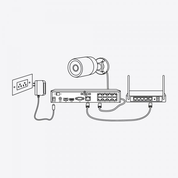 PoE CAM Reolink Videocam poe 5 Mega Pixel con audio a 2 vie