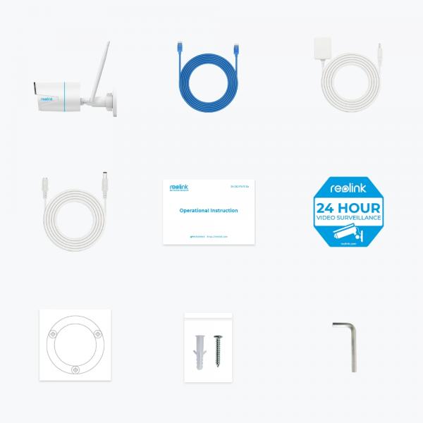 Telecamere IP Wifi Esterno Reolink Telecamera Wifi W320 EXT bianca fissa