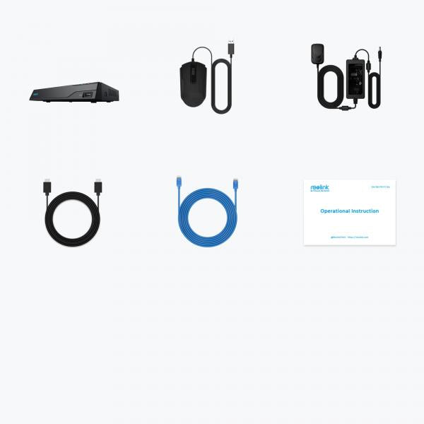 HUB NVR Reolink NVR registrazione 24/7 fino a 12MP PoE con 2TB