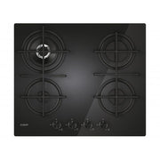 PIANI COTTURA GAS Candy CVG6BR4WTB Piano a gas 60cm in vetro Nero 4 fuochi