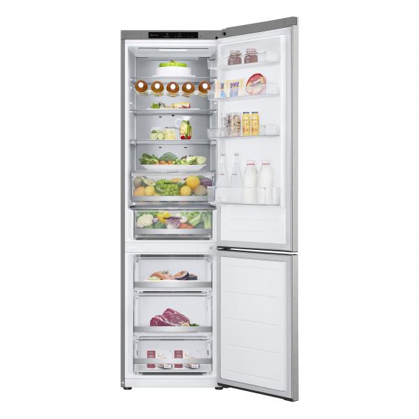 COMBINATI Lg Frigo Combinato 2mt Cl B silver Metal Fresh
