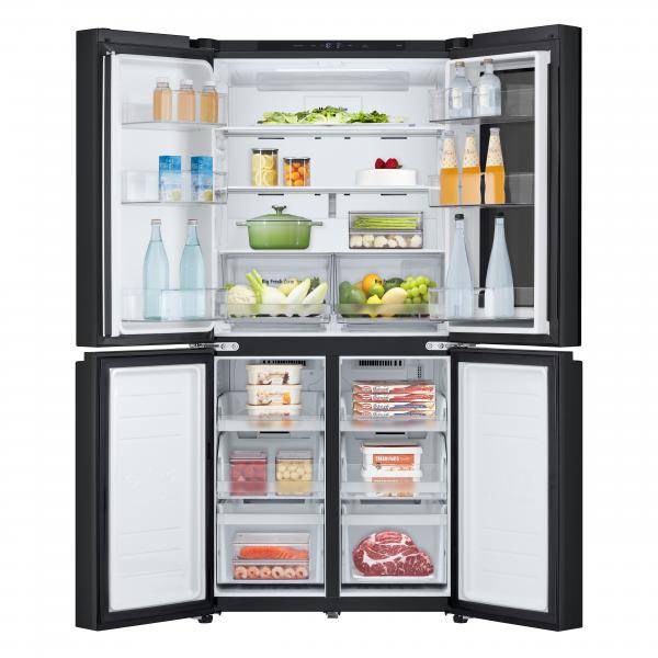 COMBINATI Lg Frigorifero Multidoor Slim Cl. E 530L 83 cm Black