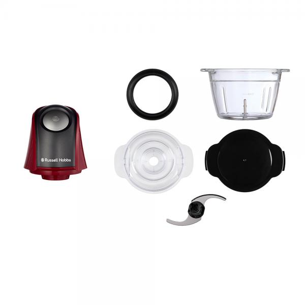 PREPARAZIONE CIBO Russell_b TRITATUTTO MINI 27130-56 VETRO 1L 600ML 200W RED