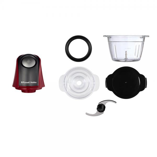 PREPARAZIONE CIBO Russell_b TRITATUTTO MINI 27130-56 VETRO 1L 600ML 200W RED