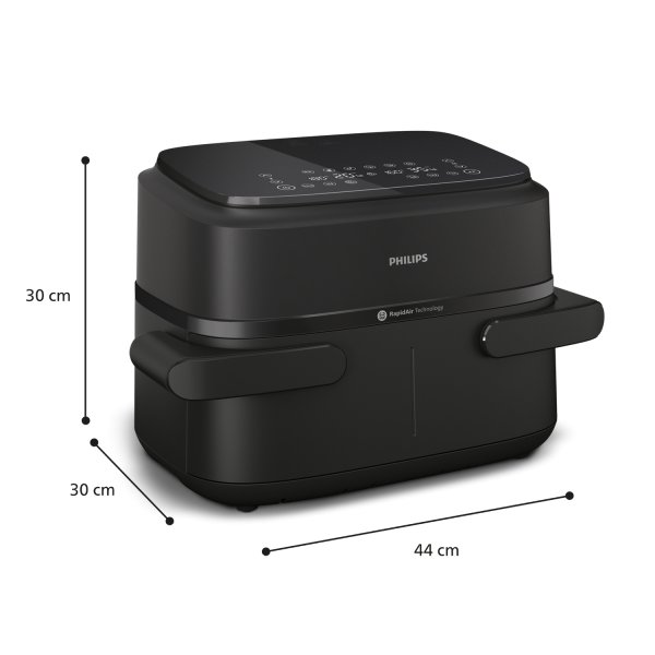 PREPARAZIONE CIBO Philips_b AIRFRYER 7,1 LT DIGIT. DUAL COOK CESTELLO FLEXI