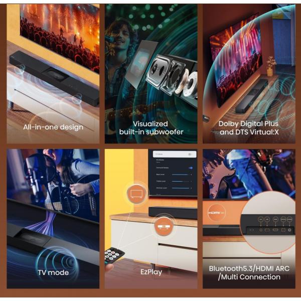 Home Cinema Hisense SOUNDBAR HS2000 2.1 DOLBY BT 240W HS2000