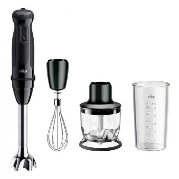 PREPARAZIONE CIBO Braun_b FRULL IMM 1000 W MINITR. FRUSTA MULTIQUICK 5 NERO