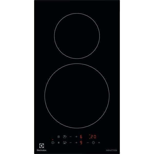 PIANI COTTURA INDUZIONE Electrolux Piano Cottura LIT30230C a Induzione 2 Zone Cottura da 29 cm Colore Nero