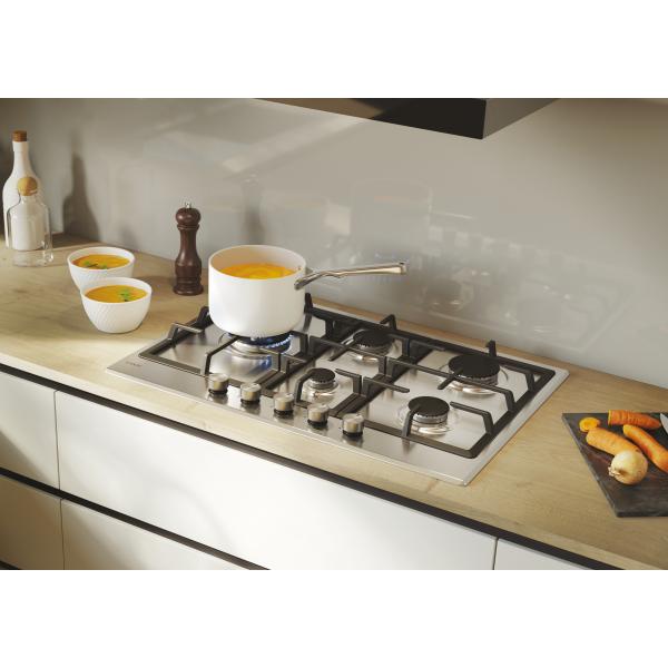 PIANI COTTURA GAS Candy CHG7WL4WTX Piano cottura gas 5 fuochi cm 75 Inox