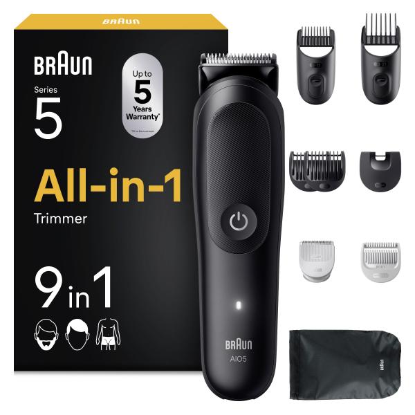 CURA DELLA PERSONA Braun_b AIO5540 RASOIO MULTIGROOMING RIC. 1-21 MM CUSTODIA