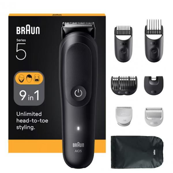 CURA DELLA PERSONA Braun_b AIO5540 RASOIO MULTIGROOMING RIC. 1-21 MM CUSTODIA