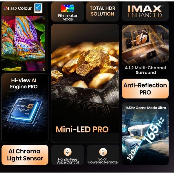 TV e Hotel TV Hisense 65 U8Q MINI LED 4K UHD SMART 165HZ 65U8Q