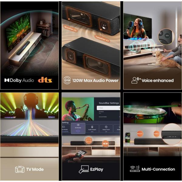 Home Cinema Hisense SOUNDBAR HS1000 2.0 DOLBY BT 120W HS1000