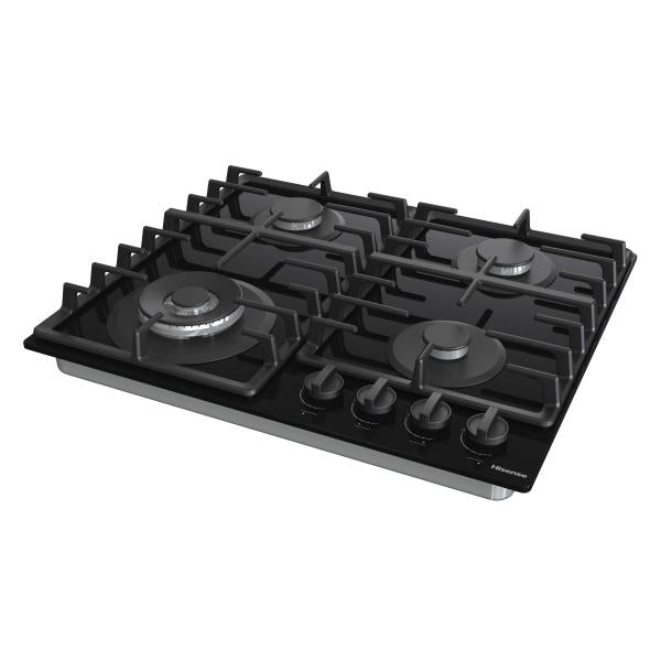 PIANI COTTURA GAS Hisense PIANO A GAS 60CM 4 ZONE VETRO NERO