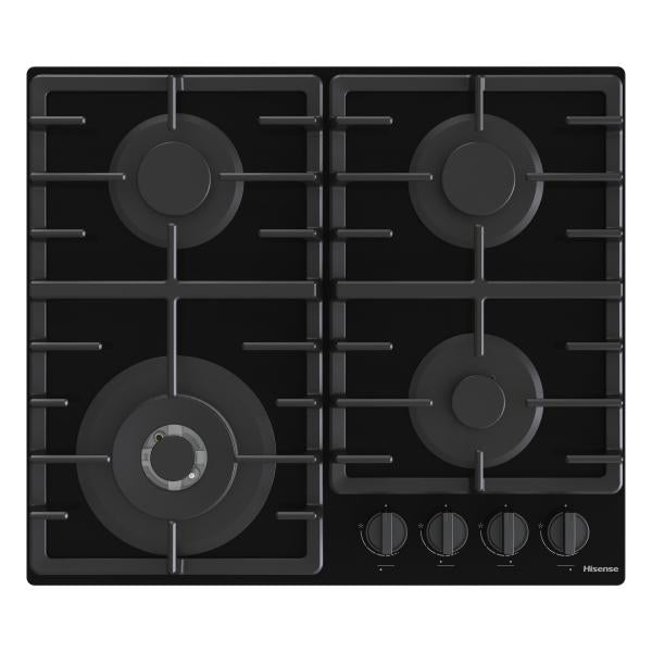 PIANI COTTURA GAS Hisense PIANO A GAS 60CM 4 ZONE VETRO NERO