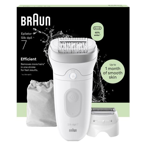 CURA DELLA PERSONA Braun_b EPILATORE RIC. WET DRY 40 PIN. SILKEPIL7041NEW