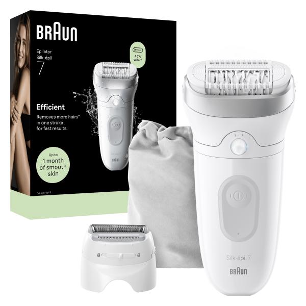 CURA DELLA PERSONA Braun_b EPILATORE RIC. WET DRY 40 PIN. SILKEPIL7041NEW