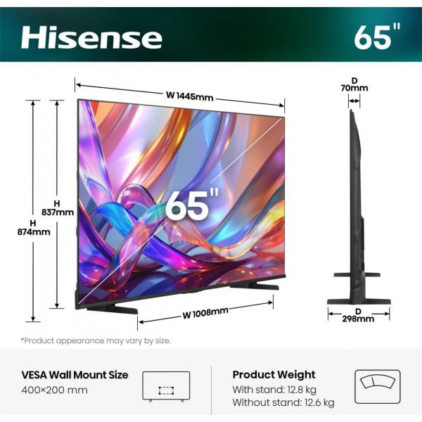 QLED UHD Hisense HISENSE SMART TV QLED 4K UHD Q7S 65