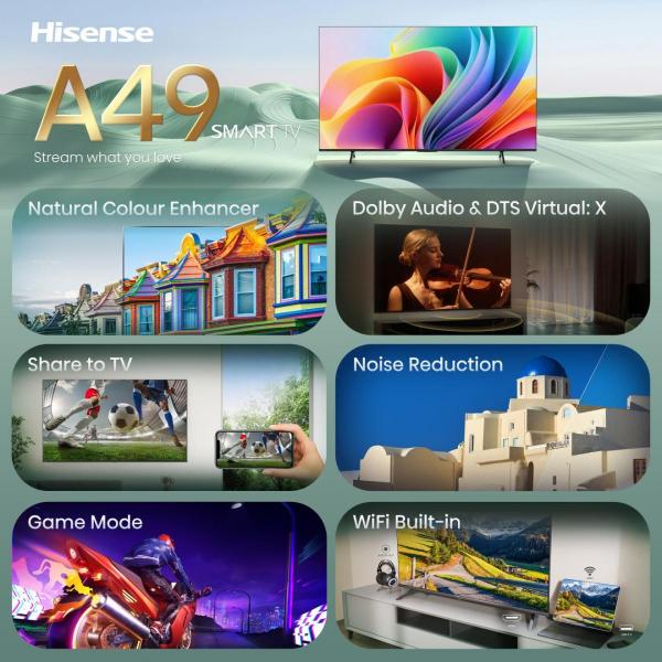 TV e Hotel TV Hisense 32 A49S HD SMART VIDAA 32A49S