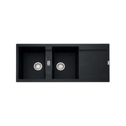 Franke &LAV.1160x500 2 V.+SCIVOLO NERO 114.0157.498 FRANKE FKMRG621BK