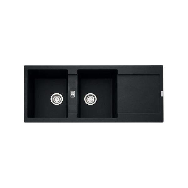 Franke &LAV.1160x500 2 V.+SCIVOLO NERO 114.0157.498 FRANKE FKMRG621BK