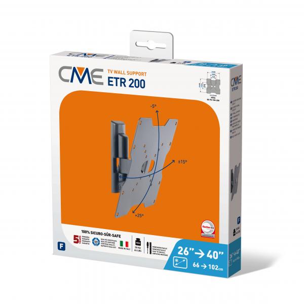 SUPPORTI TV/MONITOR Meliconi STAFFA PARETE CME ROTATION T ETR200 580412