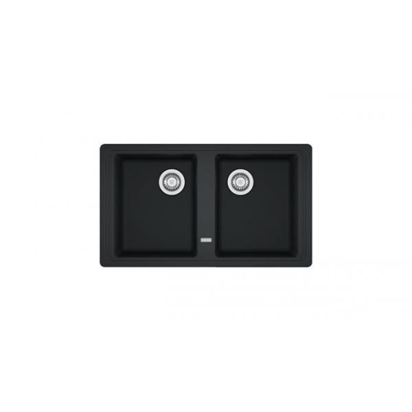 Franke &LAVELLO 860X500 2V NERO 9899985 FRANKE 114.0276.140 FKBFG620BK