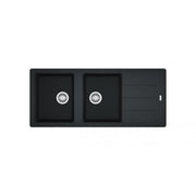 Franke &LAVELLO 1160X500 2V+SC NERO 9899993 FRANKE 114.0276.591 FKBFG621BK
