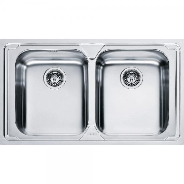 Franke LAV.86X50 2V INOX LOGICA-LINE +SCATOLA 8586386 FRANKE 101.0153.292 FKLLXS620-L