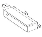 Franke &RACCORDO CONGIUNZIONE RETTANGOLARE 9925207 FRANKE 112.0040.337 FKZ9925207